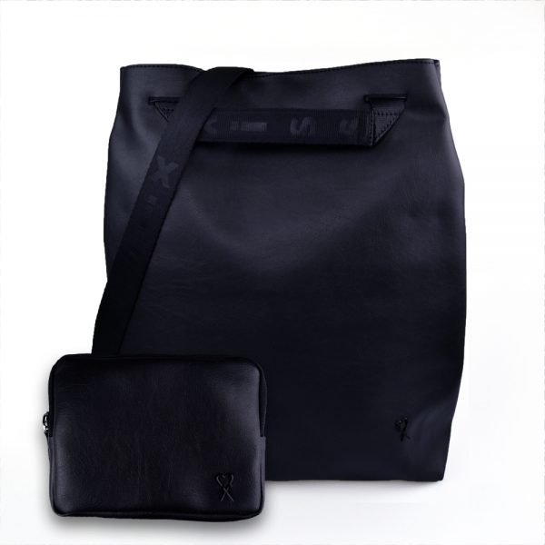 Set městský batoh & peněženka Simply black