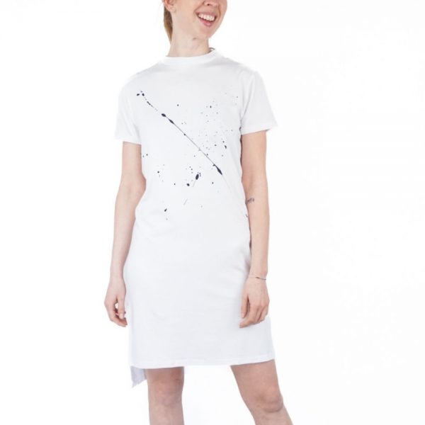 Foto - Dress splashed white