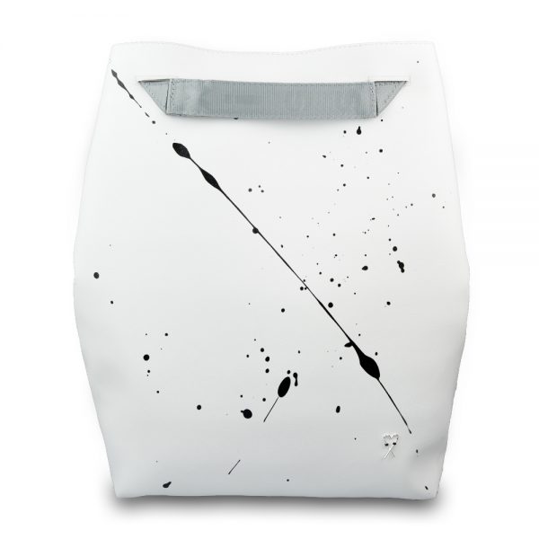 Foto - Městský batoh Splashed white s vnitřním pytlem